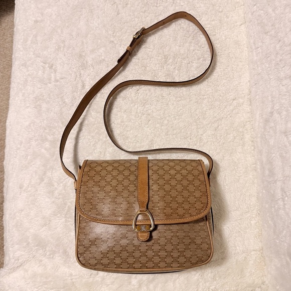 CELINE Macadam Vintage Shoulder Crossbody Bag Adjustable Strap - Picture 14 of 16